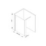 Walk In Shower Enclosure with Return Panel - 1400mm - 8mm Glass - Taylor & Moore