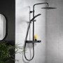 GRADE A1 - Triton Showers Push Button Mixer Shower - Matte Black