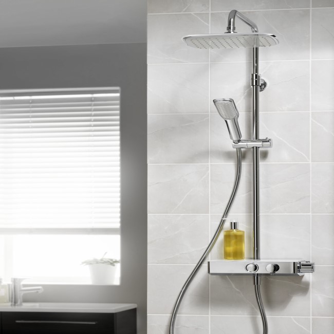 GRADE A1 - Triton Showers Push Button Mixer Shower - Chrome
