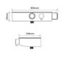 Triton Push Button Bar Diverter Thermostatic Mixer Shower Set - Chrome