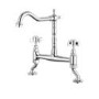 Reginox Cranked Classic Style Bridge Kitchen Mixer Tap - Samara CH