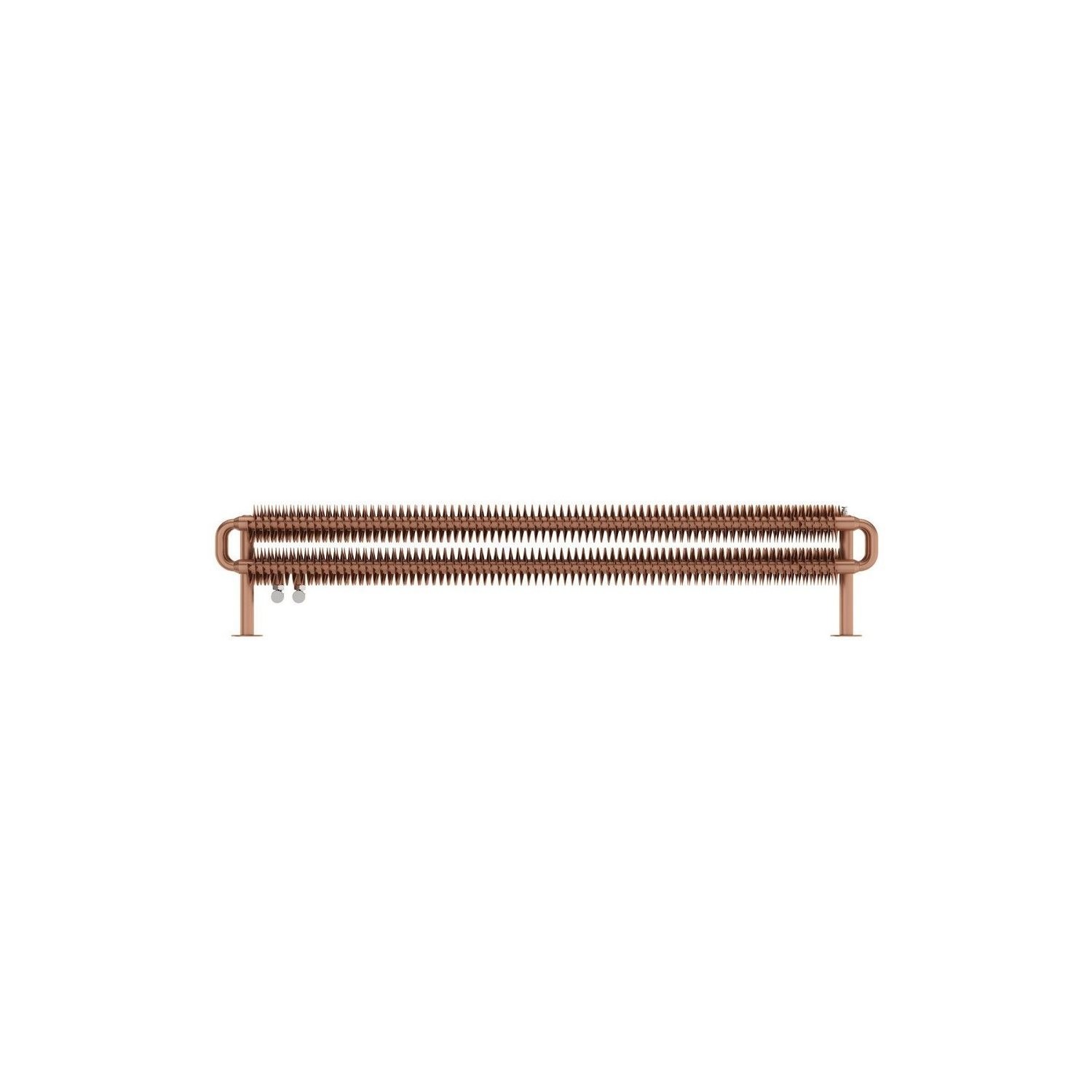Brushed Copper Horizontal Radiator 190 x 1540mm -Industrial Style ...