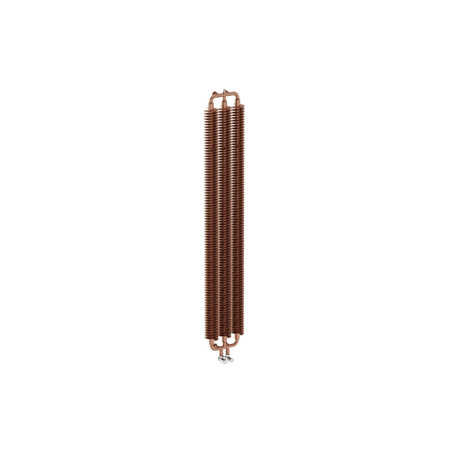 Brushed Copper Tall Vertical Radiator 1720 x 290mm -Industrial Style ...