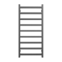 Graphite Vertical Bathroom Towel Radiator with Square Rails 1080 x 500mm