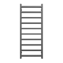 Graphite Vertical Bathroom Towel Radiator with Square Rails 1200 x 500mm