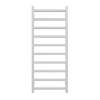 Soft White Vertical Bathroom Towel Radiator with Square Rails 1200 x 500mm