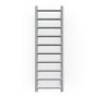 Metallic Silver Vertical bathroom Towel radiator 1200 x 400mm