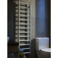 Metallic Silver Vertical bathroom Towel radiator 1560 x 400mm Metallic Silver Vertical bathroom Towel radiator 1560 x 400mm