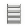 Grey Curved Vertical Bathroom Towel Radiator 760 x 500mm