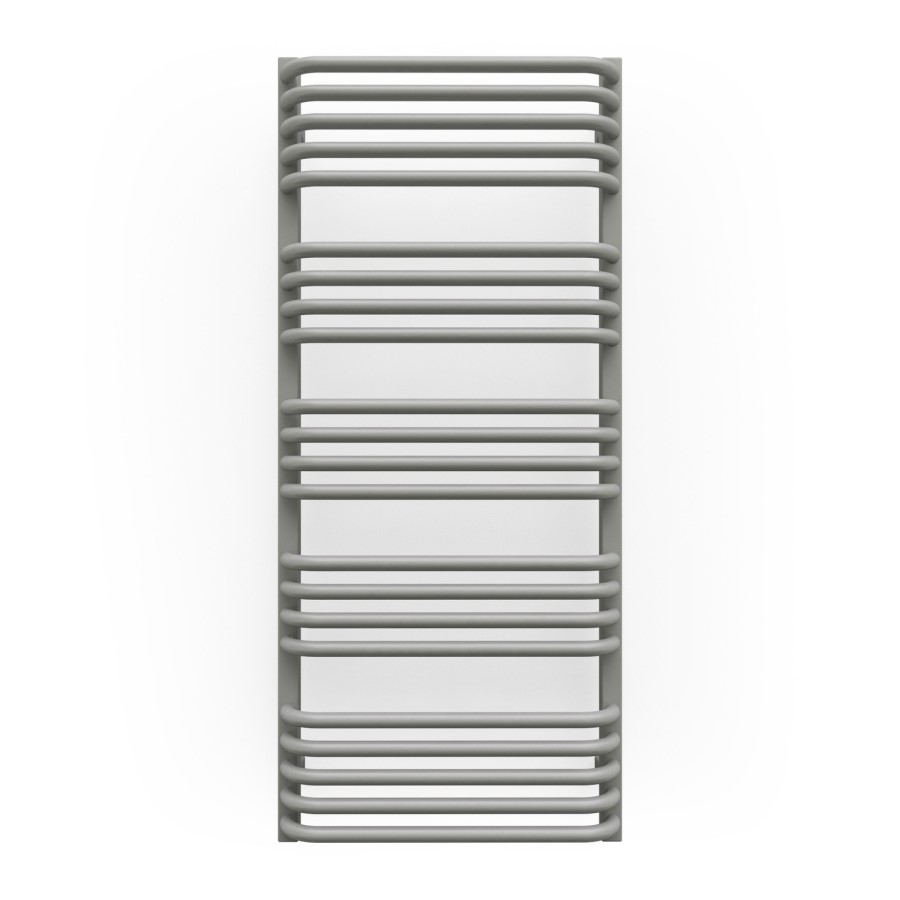 Grey Curved Vertical Bathroom Towel Radiator 1140 x 500mm