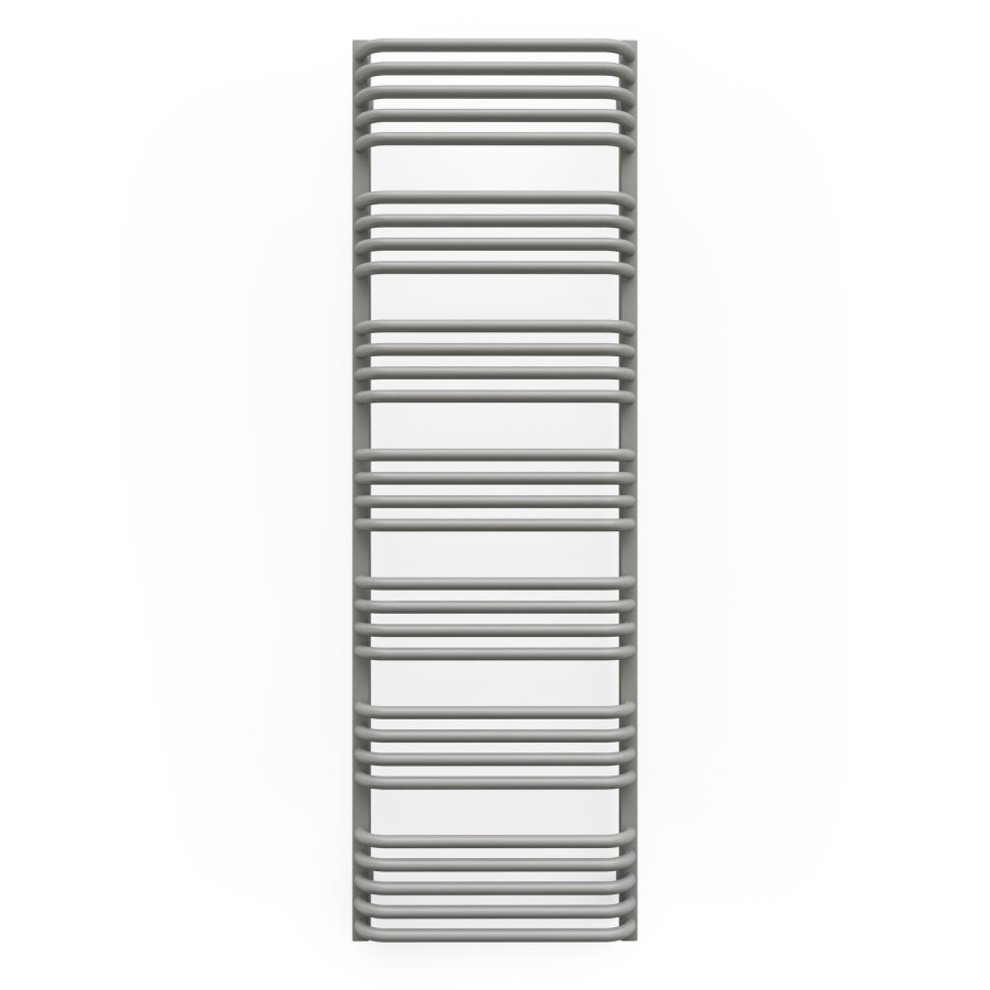 Grey Curved Vertical Bathroom Towel Radiator 1580 x 500mm