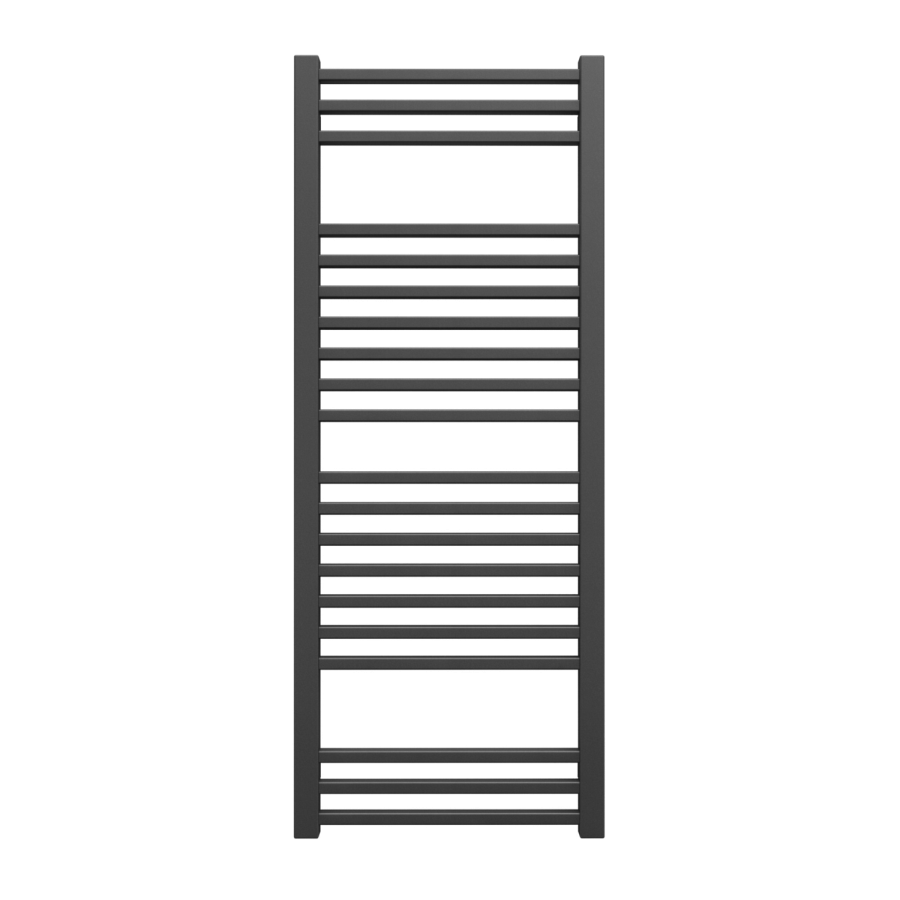 Metallic Grey Vertical Bathroom Towel Radiator 1260 x 500mm