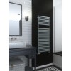 Metallic Silver Vertical Bathroom Towel Radiator 1420 x 600mm
