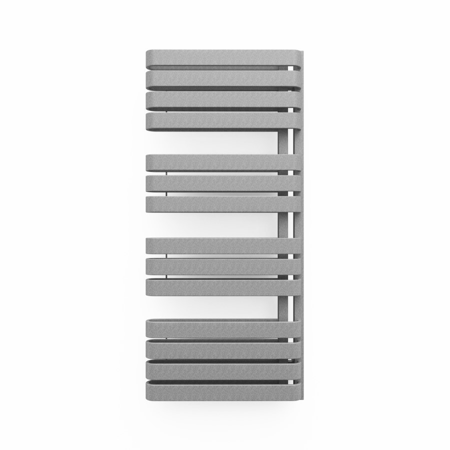 Textured Grey Vertical Bathroom Towel Radiator 1100 x 500mm