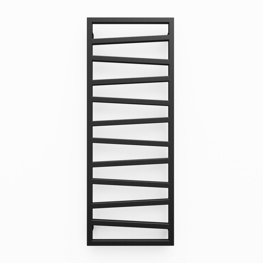 Metallic Black Vertical Bathroom Towel Radiator 1310 x 500mm