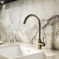 Single Lever Antique Brass Monobloc Kitchen Mixer Tap - Enza Tamara