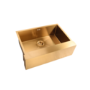 Single Bowl Undermount Brushed Brass Belfast Stainless Steel Kitchen Sink - Enza Tamara