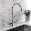 Twin Lever Chrome Kitchen Mixer Tap - Tamara