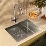 Single Bowl Undermount Chrome Stainless Steel Kitchen Sink - Enza Tamara