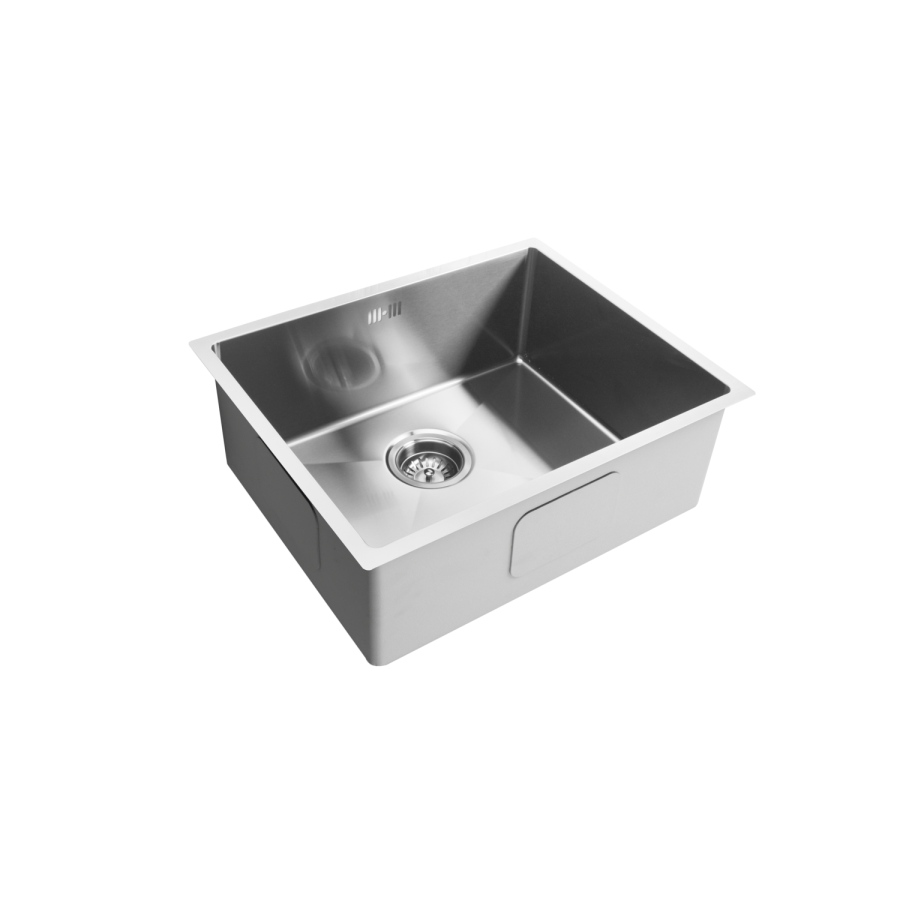 Single Bowl Undermount Chrome Stainless Steel Kitchen Sink - Enza Tamara