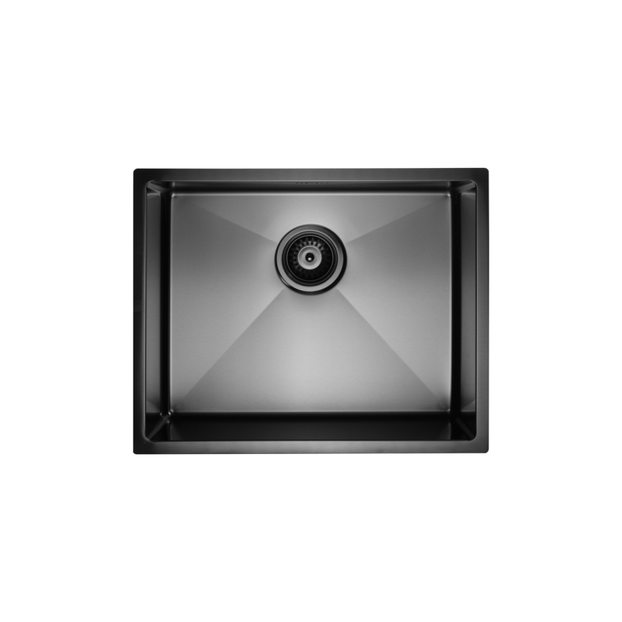 Single Bowl Undermount Black Stainless Steel Kitchen Sink - Enza Tamara