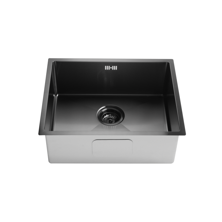 Single Bowl Undermount Black Stainless Steel Kitchen Sink - Enza Tamara