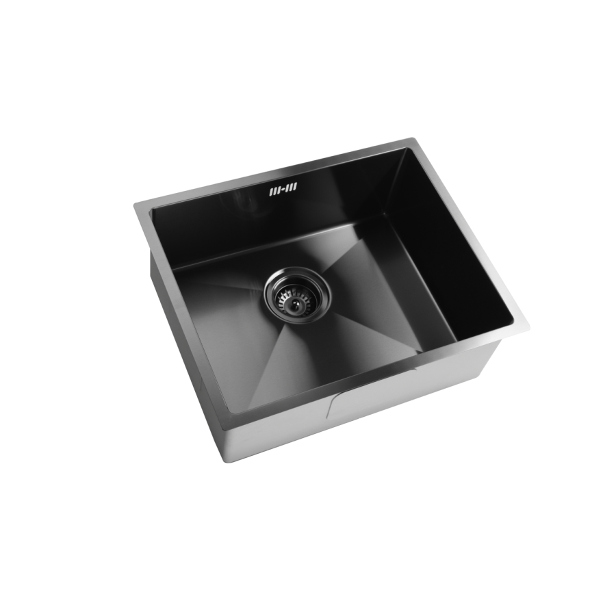 Single Bowl Undermount Black Stainless Steel Kitchen Sink - Enza Tamara