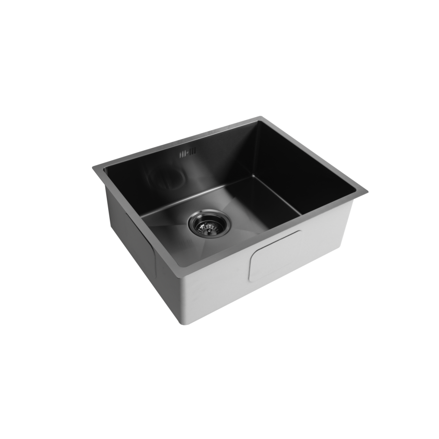 Single Bowl Undermount Black Stainless Steel Kitchen Sink - Enza Tamara