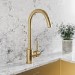 Brass Single Lever Monobloc Kitchen Mixer Tap - Enza Tamara