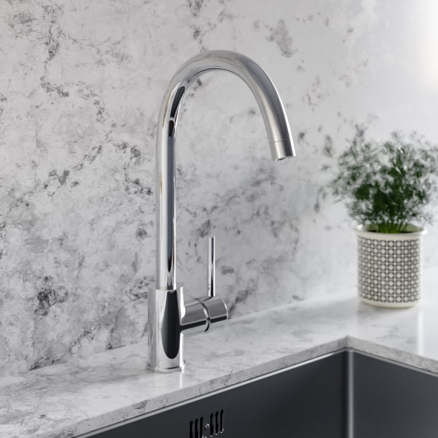 Single handle kitchen faucet - Chrome