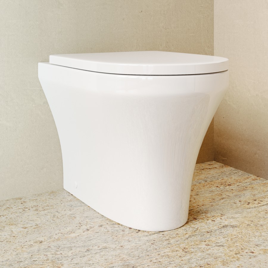 White Round Soft Close Toilet Seat with Quick Release - Tanya