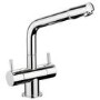 Rangemaster Aquapro Brushed Steel Pull-out Monobloc Tap 