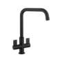 Rangemaster Aquaquad Dual Lever Monobloc Kitchen Mixer Tap - Matt Black