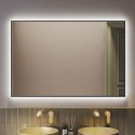 TAUMB1200 Rectangular Black Backlit Heated Bathroom Mirror with Lights 1200 x 800mm - Taurus