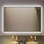 Rectangular Black Backlit LED Bathroom Mirror with Demister 1200 x 800mm - Taurus