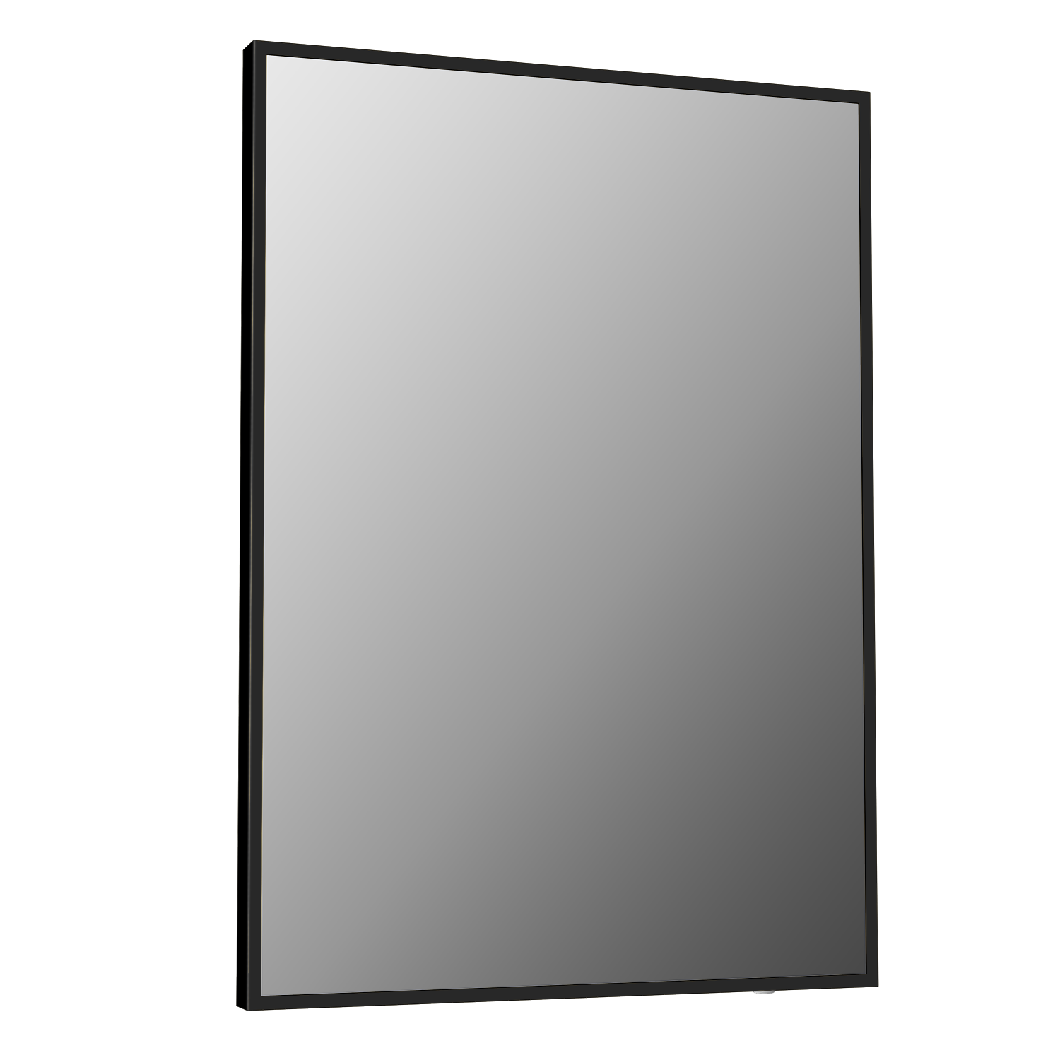 Rectangular Black Backlit LED Heated Bathroom Mirror 500 x 700mm