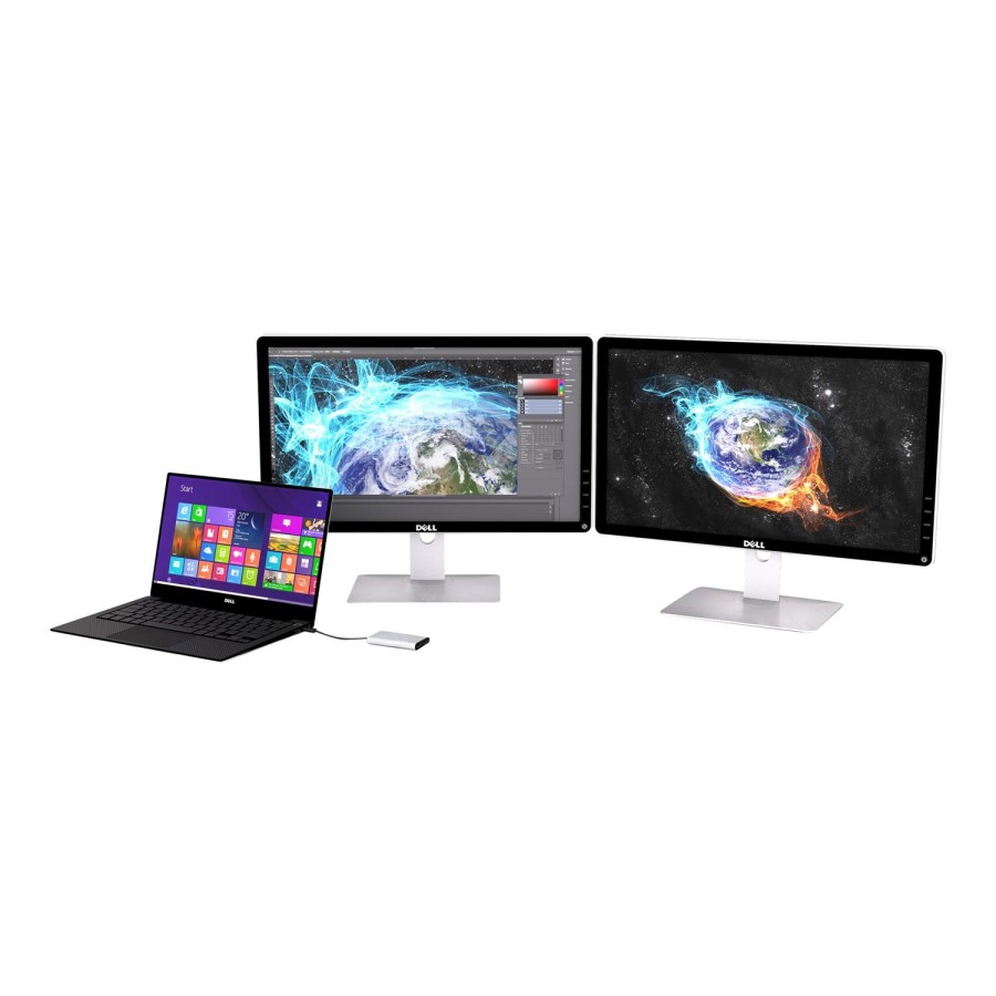 Startech Thunderbolt 3 to Dual DisplayPort Adapter - 4K 60Hz - Mac and Windows Compatible - External video adapter - Thunderbolt 3 - 2 x DisplayPort - Silver