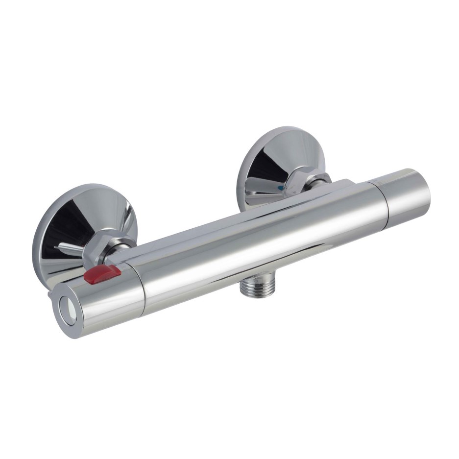 Cool Touch Minimalist Thermostatic Shower Bar Valve WRAS Approved