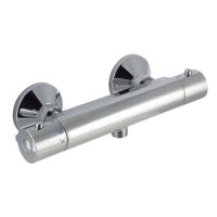 Cool Touch Round Thermostatic Shower Bar Valve