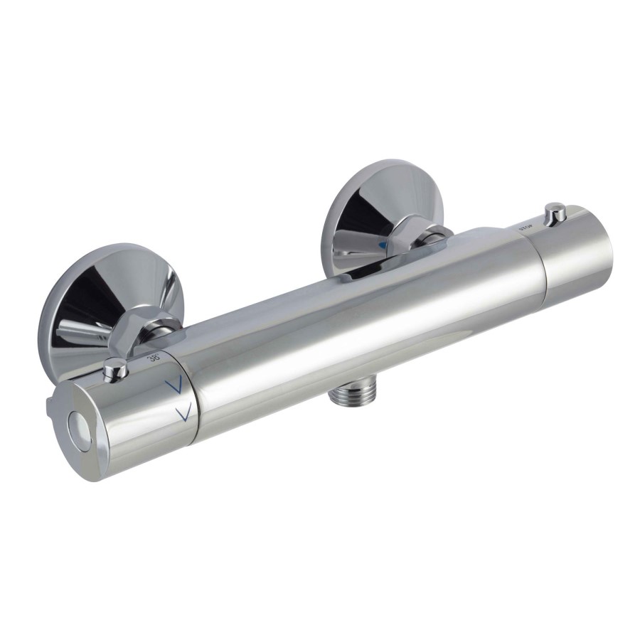 Cool Touch Round Thermostatic Shower Bar Valve