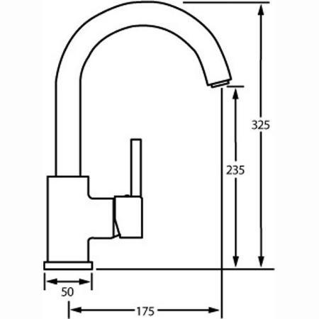 CDA Chrome Single Lever Mixer Kitchen Tap