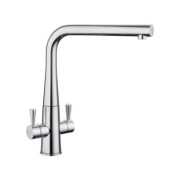 Rangemaster Conical Dual Lever Kitchen Tap - Chrome