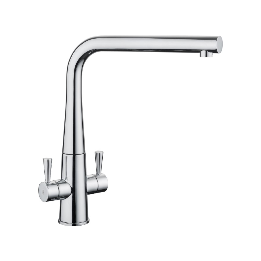 Rangemaster Conical Dual Lever Kitchen Tap - Chrome