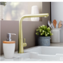 Rangemaster Conical Brushed Brass Single Lever Mixer Kitchen Mixer Tap