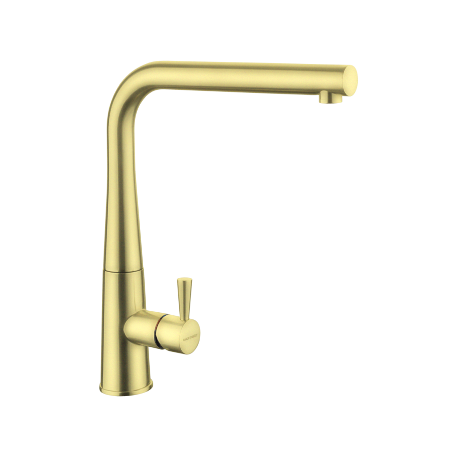 Rangemaster Conical Brushed Brass Single Lever Mixer Kitchen Mixer Tap