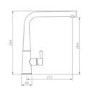 Rangemaster Conical Brushed Brass Single Lever Mixer Kitchen Mixer Tap