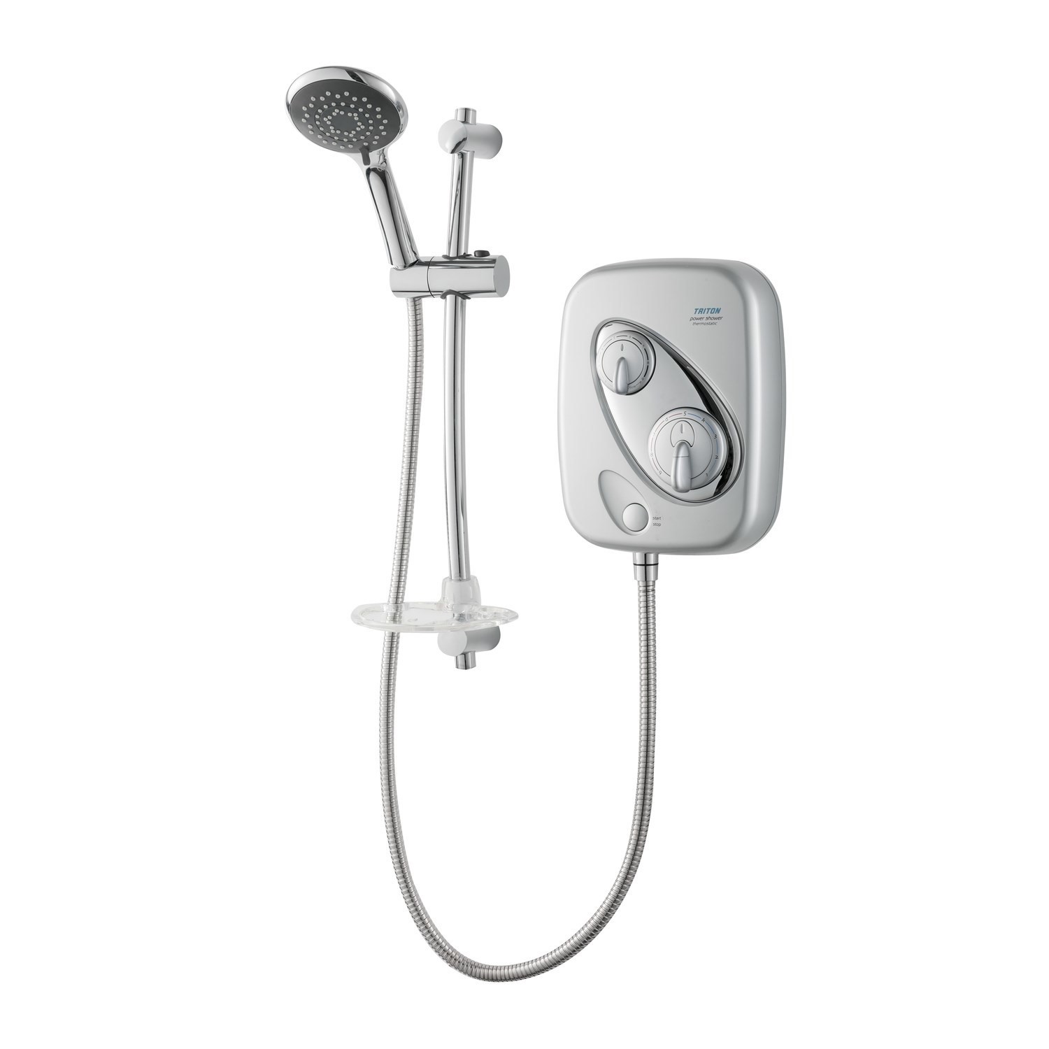 Triton Showers Thermostatic Power Shower Satin Better Bathrooms