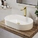 GRADE A1 - White Oval Countertop Basin 600mm - Tennessee