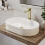 White Oval Countertop Basin 600mm - Tennessee