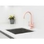 GRADE A2 - Rangemaster Brushed Copper Twin Lever Kitchen Mixer Tap - Estuary